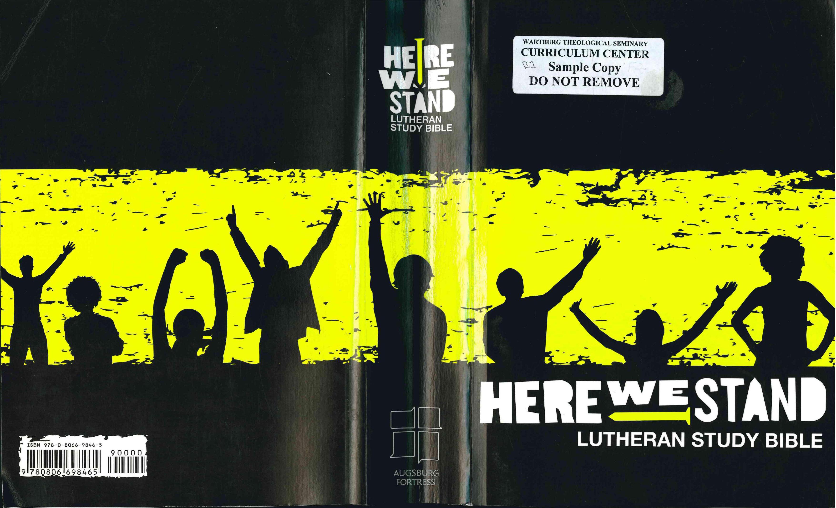Here We Stand Lutheran Study Bible Cover